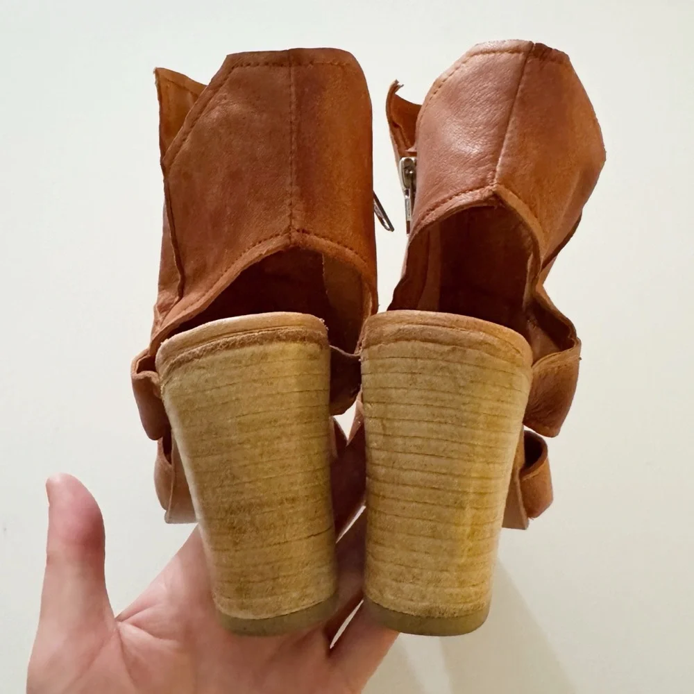 Free People Effie Leather Heeled Sandals